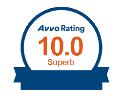 Avvo Rating 10.0 Superb accreditation